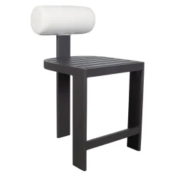 Bolster Outdoor Counter Height Stool In White