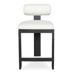 Bolster Outdoor Counter Height Stool In White