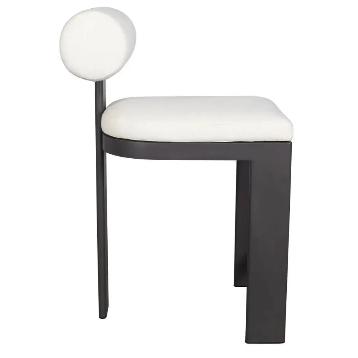 Bolster Outdoor Counter Height Stool In White
