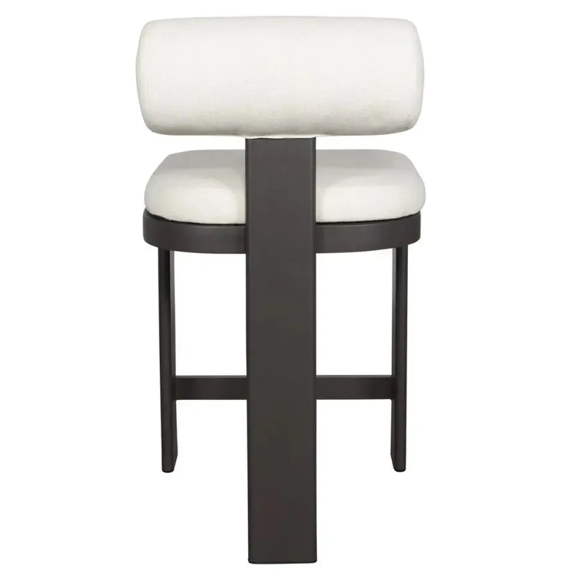 Bolster Outdoor Counter Height Stool In White