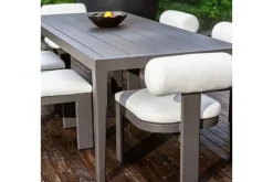 Bolster Outdoor Side Chair In White