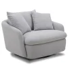 Boomer Swivel Chair In Dove