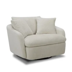 Boomer Swivel Chair In Dove