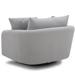Boomer Swivel Chair In Dove