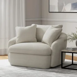 Boomer Swivel Chair In Dove