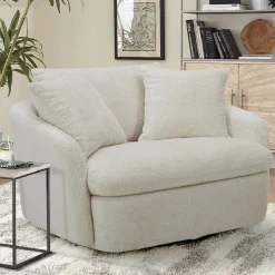 Boomer Swivel Chair In Dove