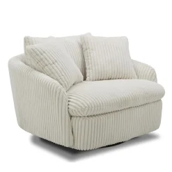 Boomer Swivel Chair In Dove