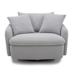 Boomer Swivel Chair In Dove