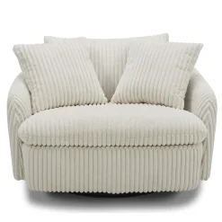 Boomer Swivel Chair In Dove