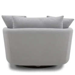 Boomer Swivel Chair In Dove