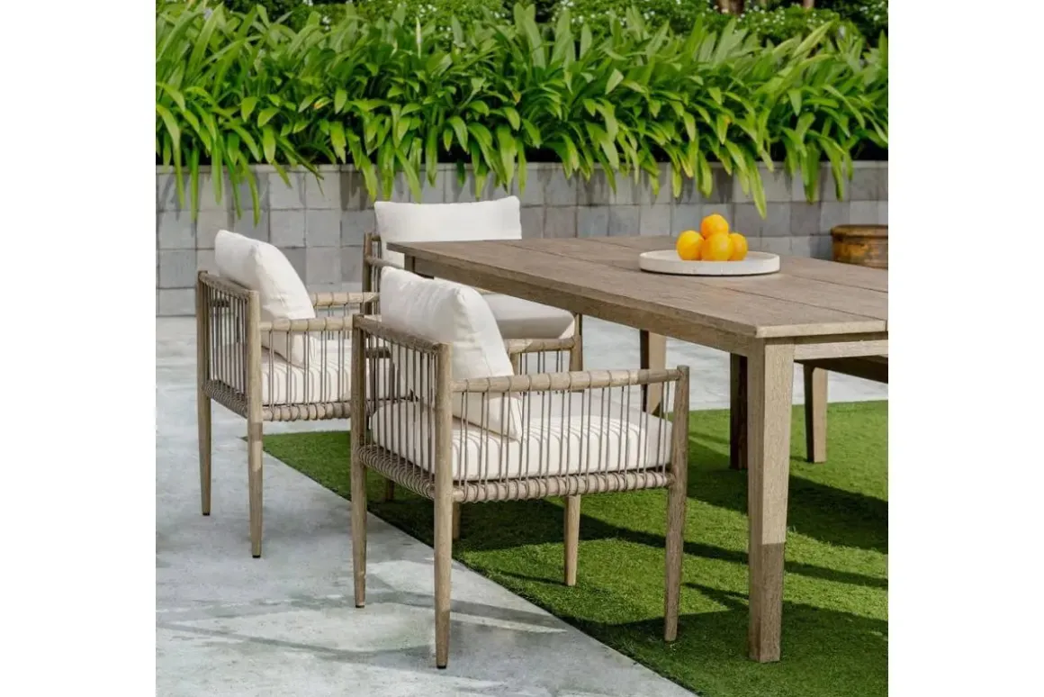 Borneo Outdoor Side Chair In Brown