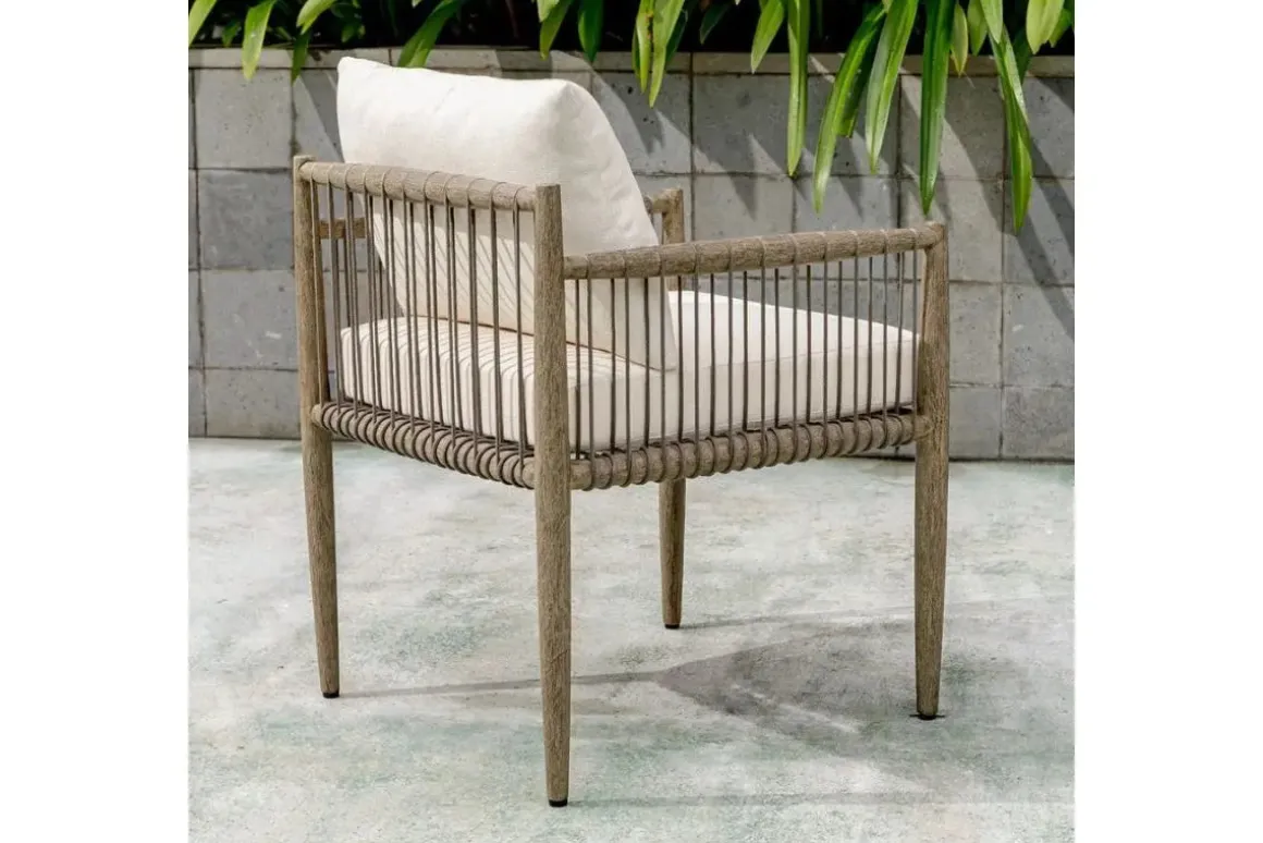 Borneo Outdoor Side Chair In Brown