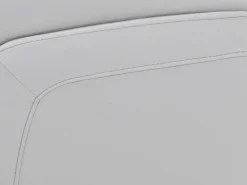 Bowden 2 Power Sofa W/ Drop Down Table In Blanca Light Gray Leather