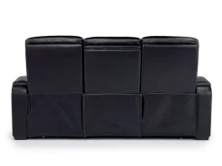 Boyington 2 Power Console Loveseat In Gray Leather