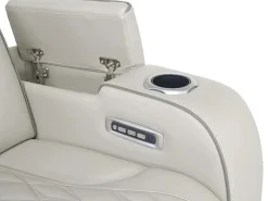 Boyington 2 Power Recliner In Gray Leather