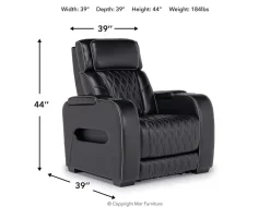 Boyington 2 Power Recliner In Gray Leather