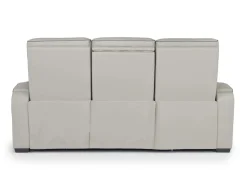 Boyington 2 Power Sofa W/ Drop Down Table In Black Leather