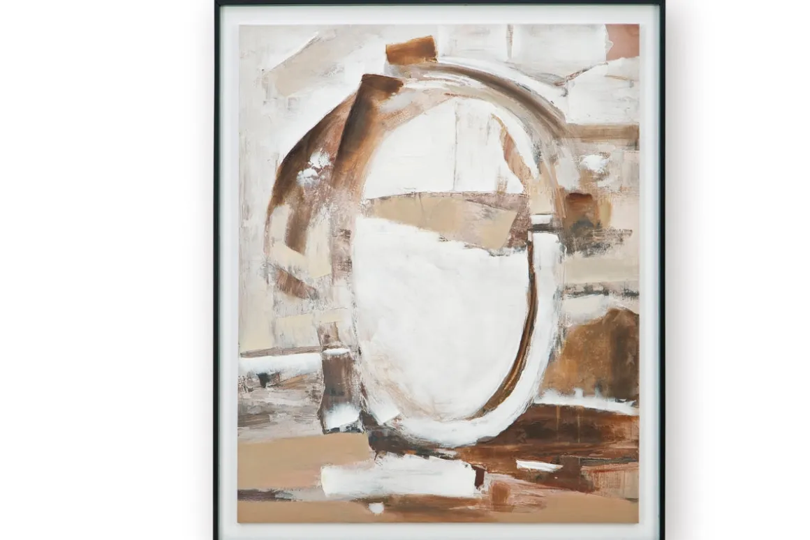 Bradlow Abstract Wall Art In Brown/White/Black