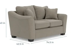 Brazil Loveseat In Dano Fossil