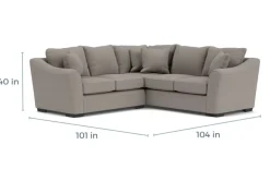 Brazil Tux Loveseat Sectional, Left Facing - Custom Order