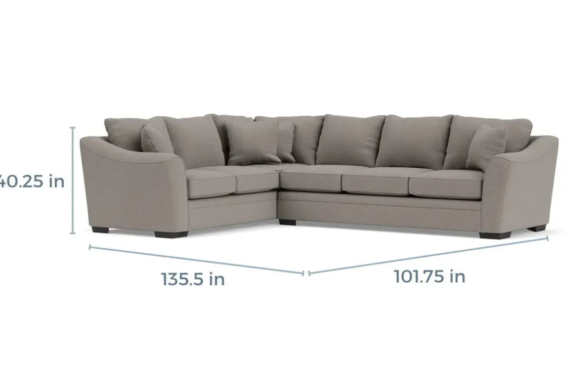 Brazil Tux Sofa Sectional, Left Facing - Custom Order
