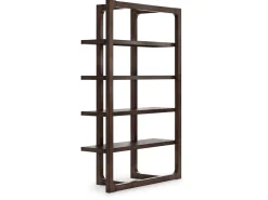 Breckington Bookcase In Dark Brown