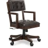Breckington Desk Chair In Dark Brown