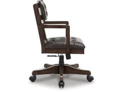 Breckington Desk Chair In Dark Brown