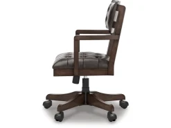 Breckington Desk Chair In Dark Brown
