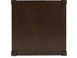 Breckington End Table In Dark Brown