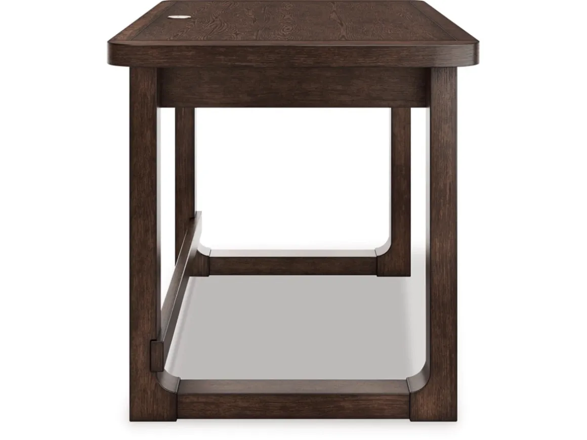 Breckington Office Desk In Dark Brown