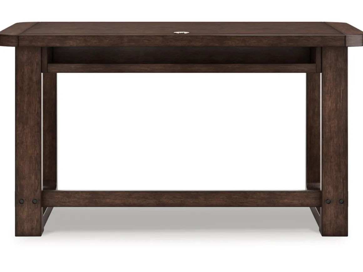 Breckington Office Desk In Dark Brown