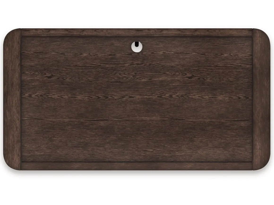 Breckington Office Desk In Dark Brown