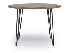 Brennan Round Dining Table In Golden Brown