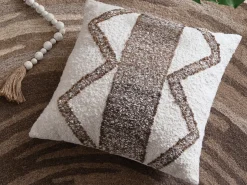 Brettwood Accent Pillow In Ivory/Brown