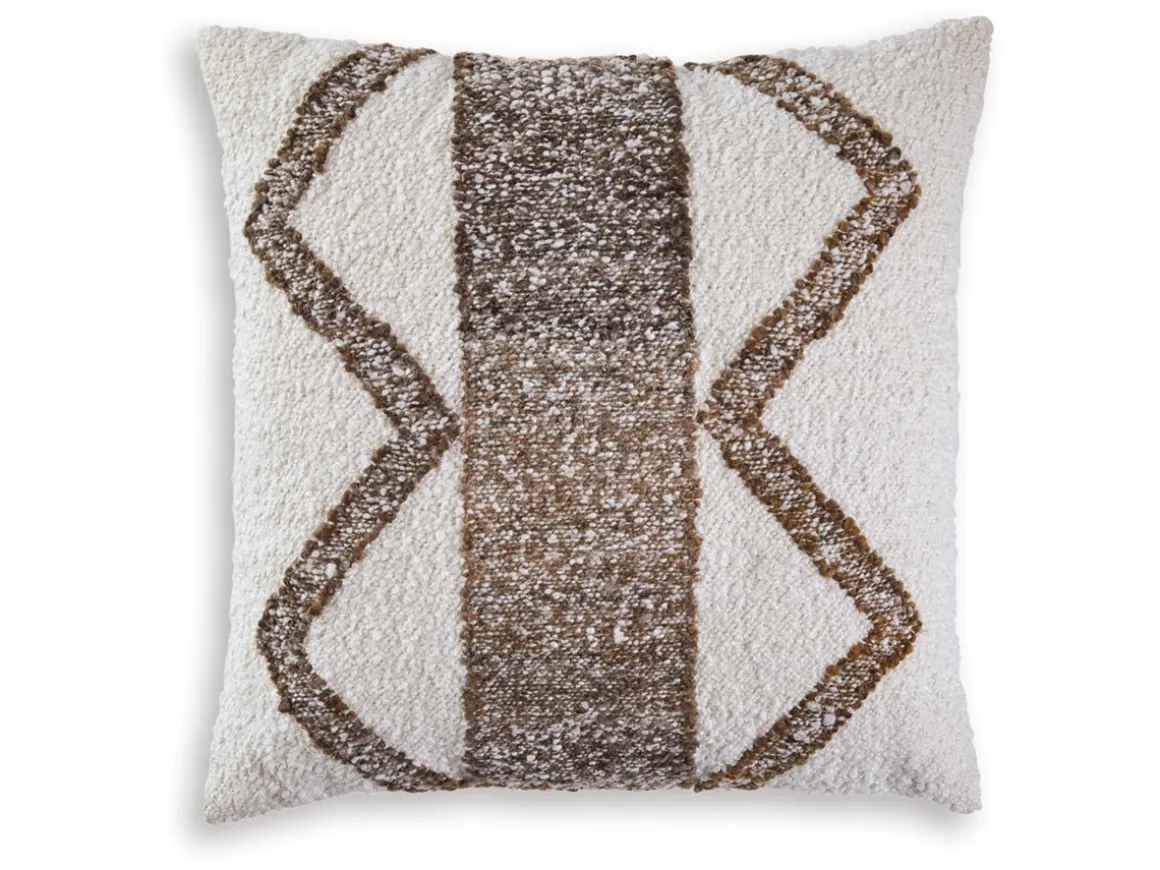 Brettwood Accent Pillow In Ivory/Brown