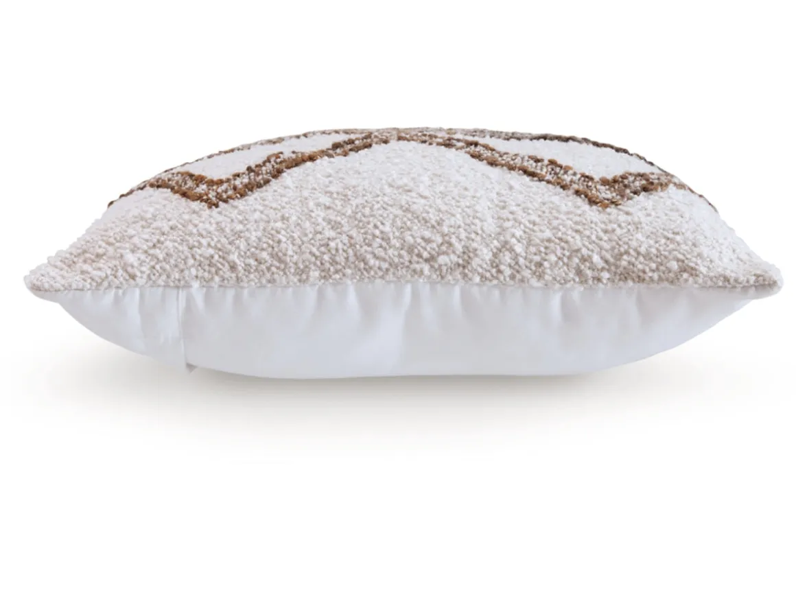 Brettwood Accent Pillow In Ivory/Brown