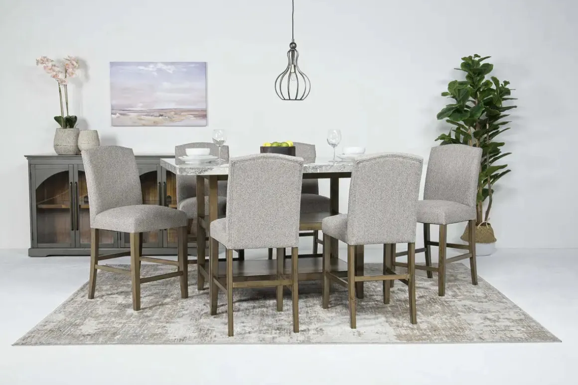 Brighton Counter Height Dining Table In Gray