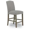 Brighton Counter Height Stool In Light Gray/Light Brown