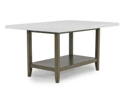 Brighton Dining Table & 6 Chairs In Gray