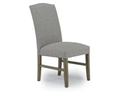 Brighton Side Chair In Light Gray/Light Brown