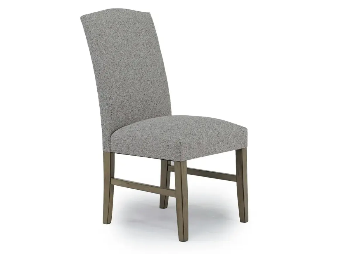 Brighton Side Chair In Light Gray/Light Brown
