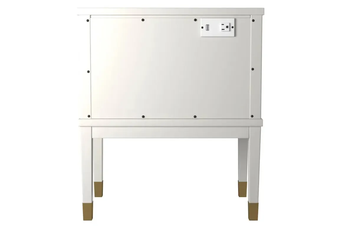 Brody End Table In White
