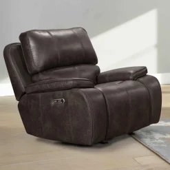 Brookings 2 Power Gliding Recliner In Brown