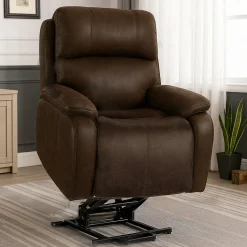 Brookings 2 Power Lift Chair In Brown