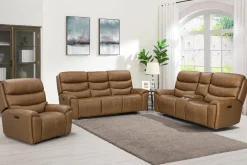 Bruce 2 Power Recliner In Cognac