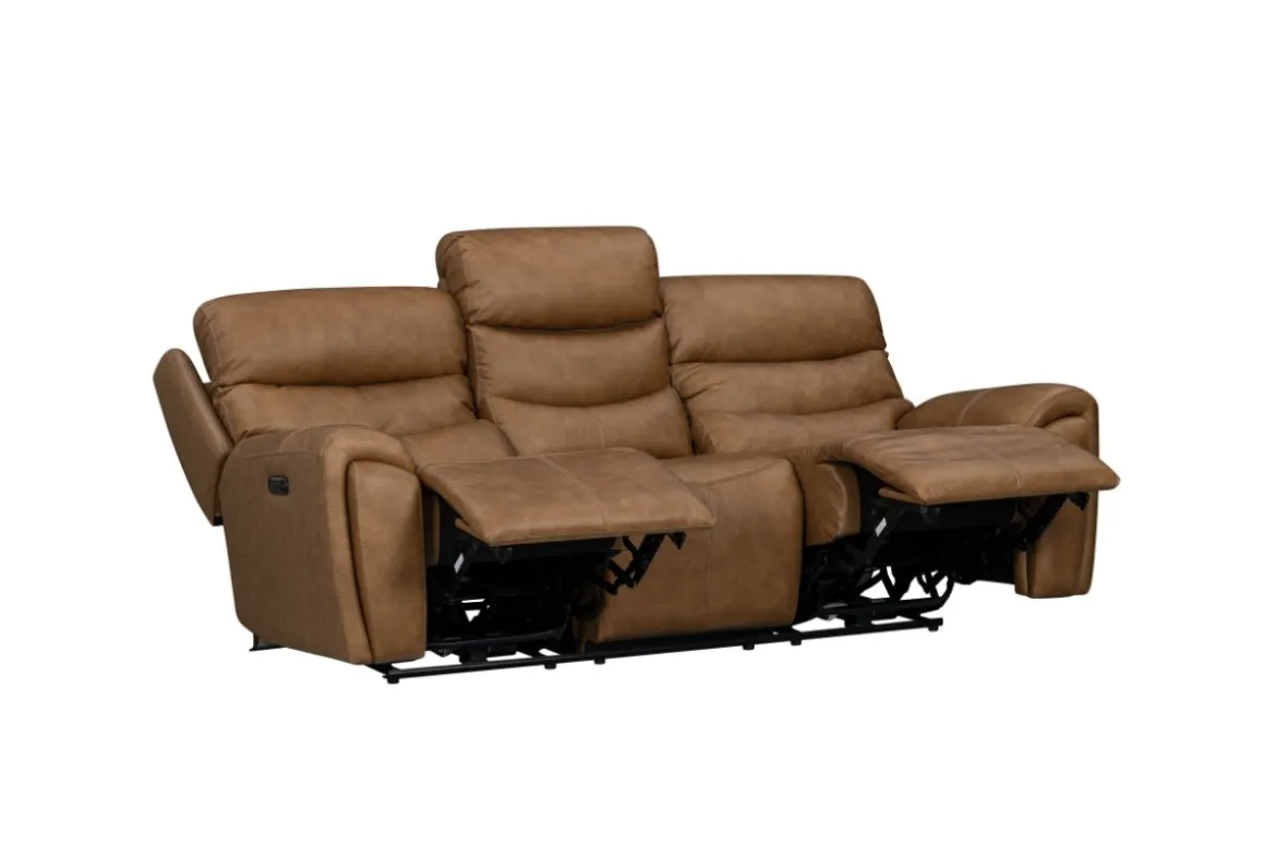 Bruce 2 Power Sofa In Cognac