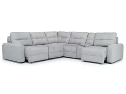 Bryce 6 Piece Power Sectional In Savannah Coin