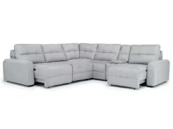 Bryce 6 Piece Power Sectional In Savannah Coin
