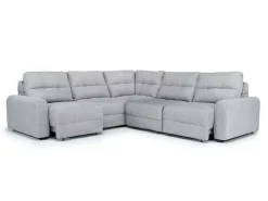 Bryce 5 Piece Power Sectional In Savannah Coin